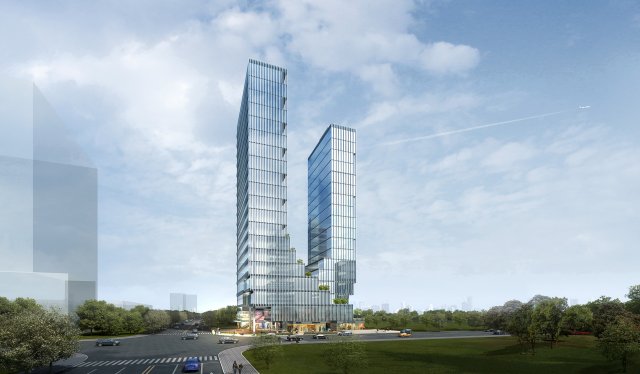 office skyscraper building 011 Modelo 3D .c4d .max .obj .3ds .fbx .stl .blend 