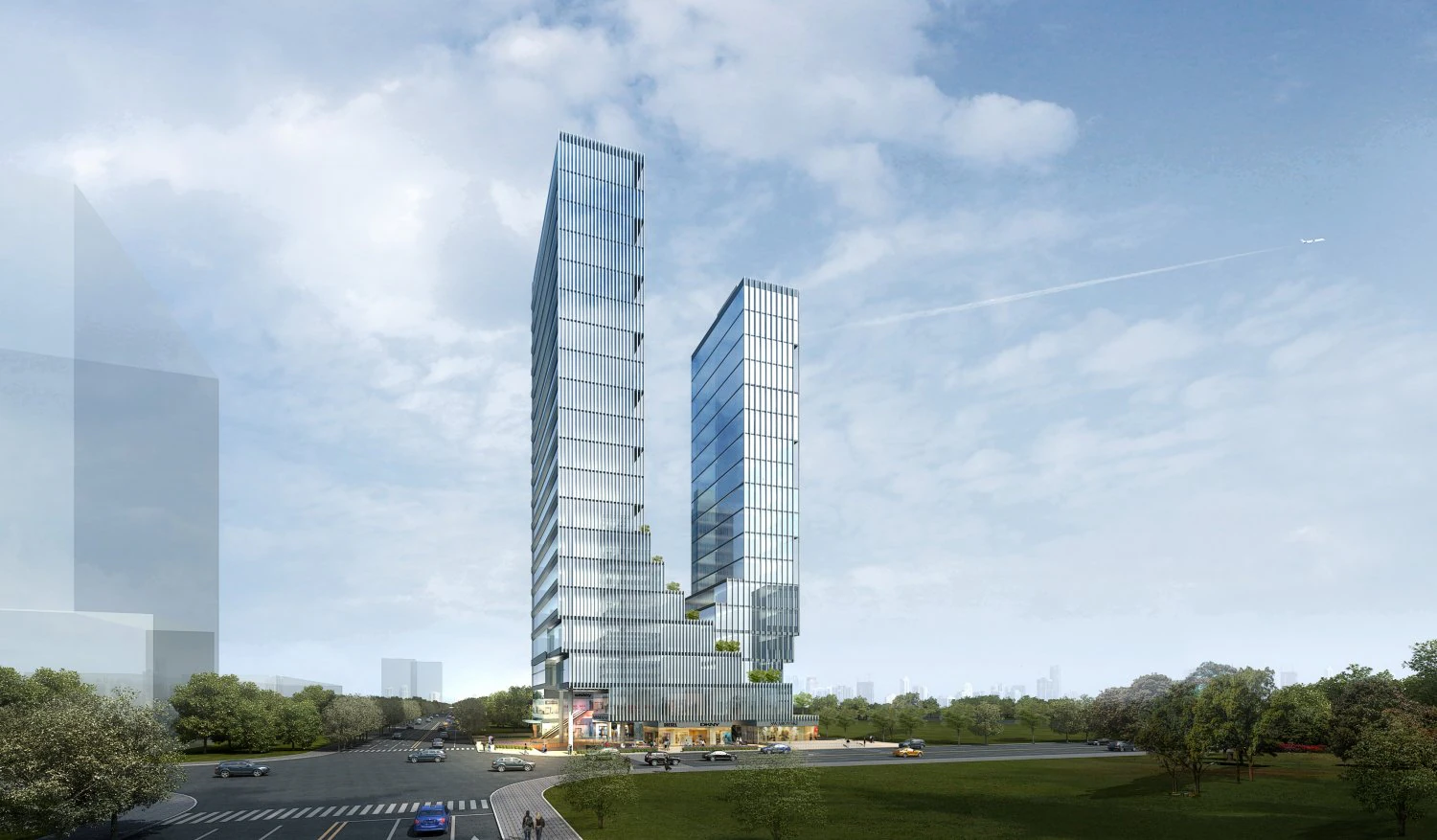 office skyscraper building 011 3D Model .c4d .max .obj .3ds .fbx .stl .blend