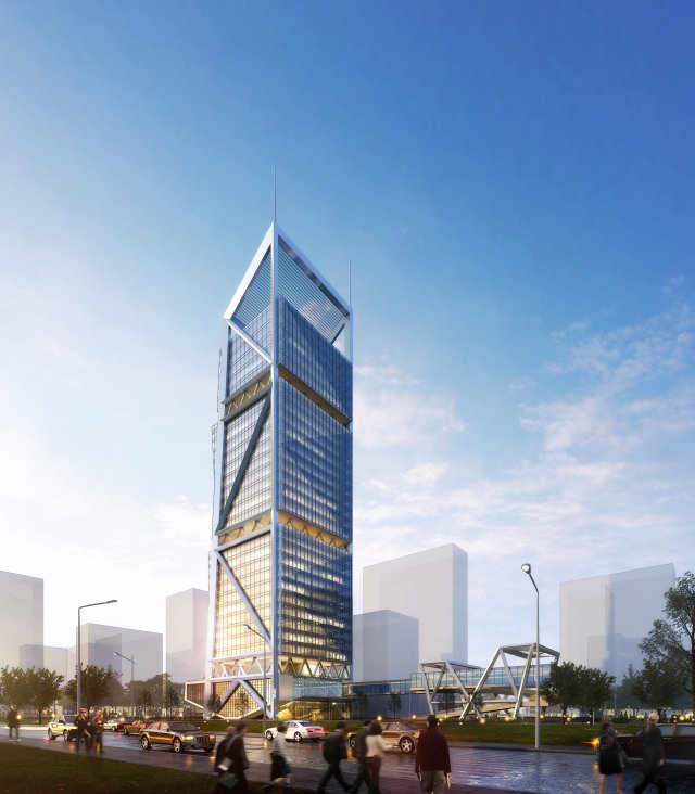 office skyscraper building 013 Modello 3D .c4d .max .obj .3ds .fbx .stl .blend 