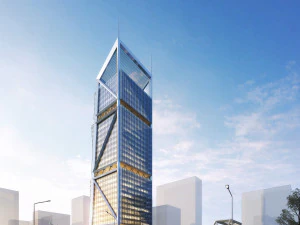 edif&iacute;cio de arranha-c&eacute;u de escrit&oacute;rio 013 Modelo 3D