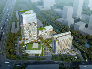 edif&iacute;cio de arranha-c&eacute;u de escrit&oacute;rio 015 Modelo 3D