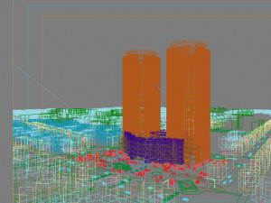office skyscraper building 016 Modelo 3D