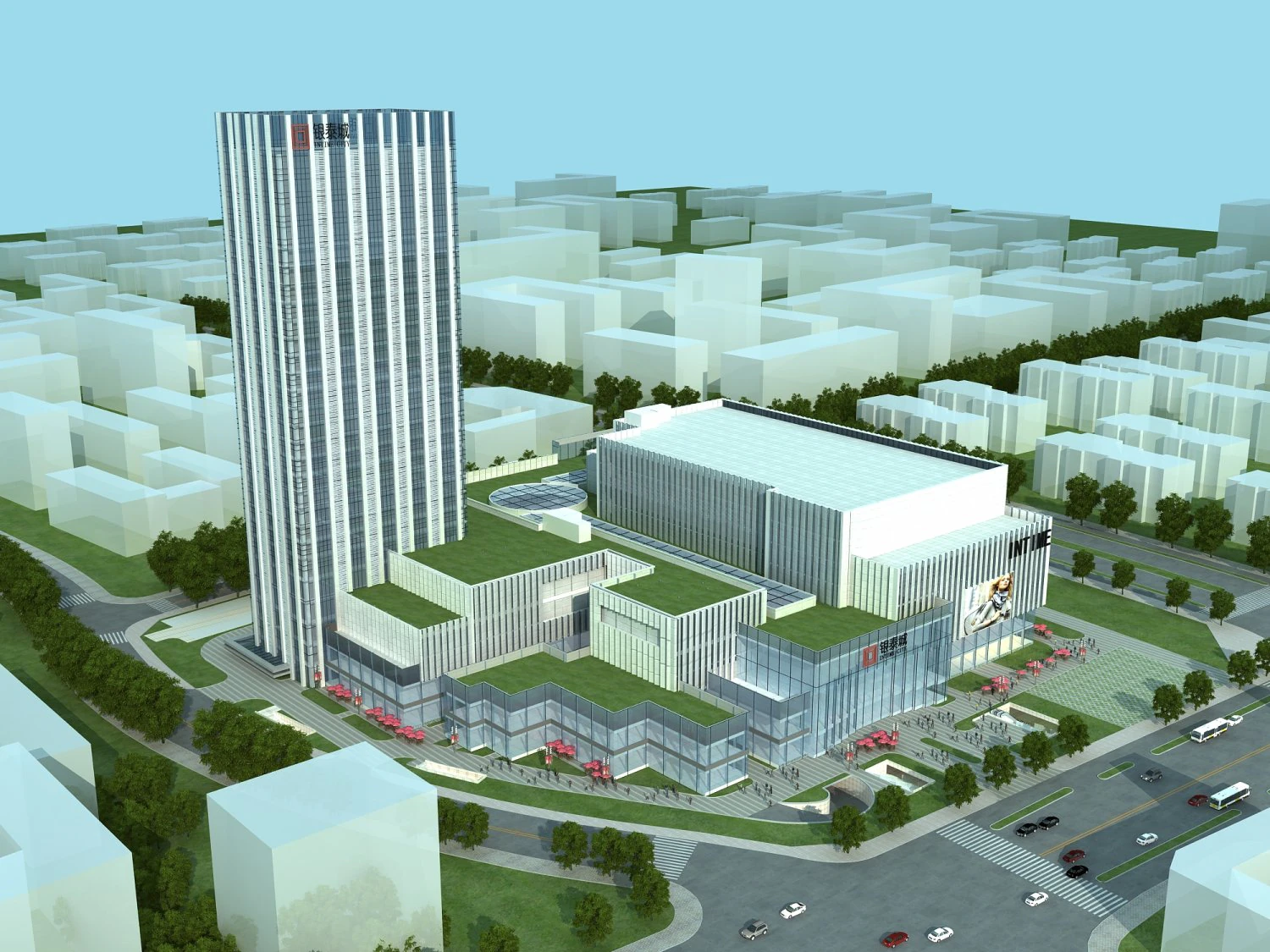 office skyscraper building 017 3D Model .c4d .max .obj .3ds .fbx .stl .blend 