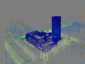 office skyscraper building 017 3D Model