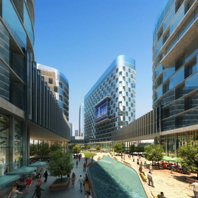 city big cityscape high003 Modelo 3D .c4d .max .obj .3ds .fbx .stl .blend 