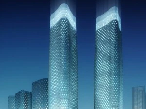 skyscraper city scene 004 3D Model