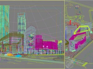 city big cityscape high009 3D Model