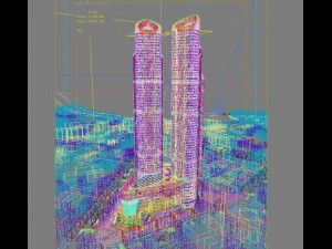 city big cityscape high017 3D मॉडल