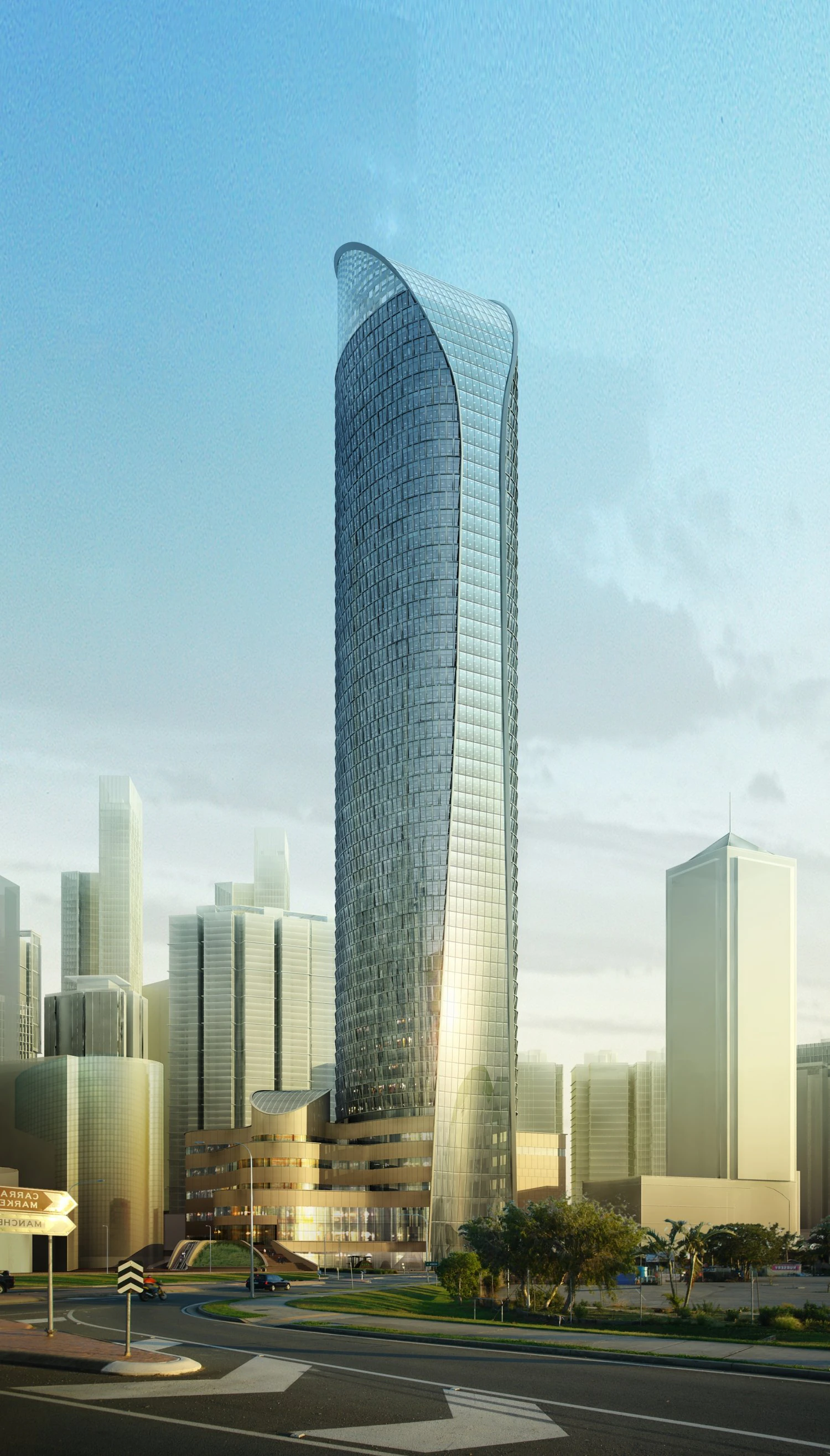 city big cityscape high022 3D Model .c4d .max .obj .3ds .fbx .stl .blend