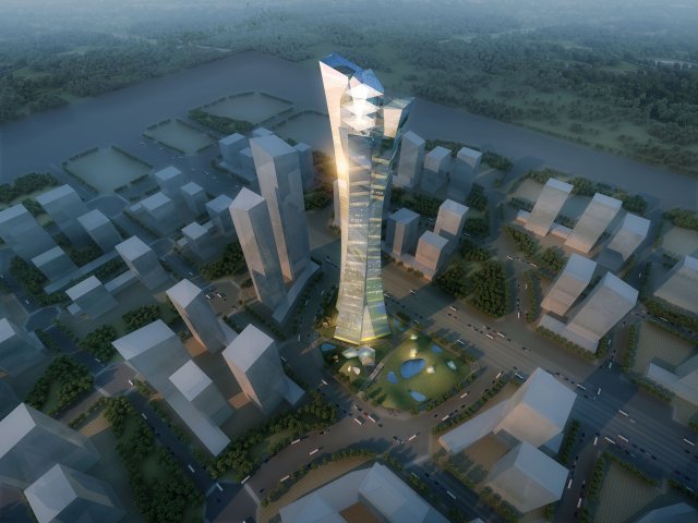 city big cityscape high028 3D मॉडल .c4d .max .obj .3ds .fbx .stl .blend 