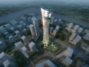 शहर बड़ा सिटीस्केप हाई028 3D मॉडल