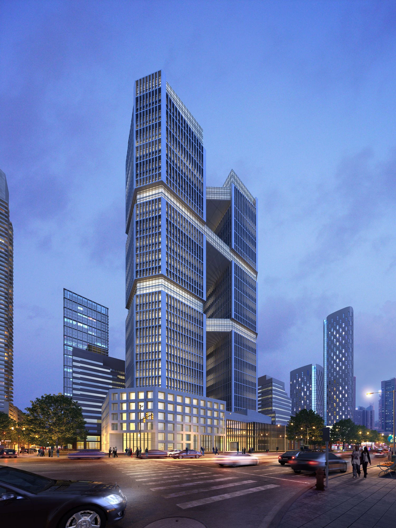 city big cityscape high033 3D Model .c4d .max .obj .3ds .fbx .stl .blend 