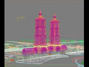 city big cityscape high035 3D Modell