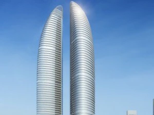 शहर बड़ा सिटीस्केप हाई037 3D मॉडल