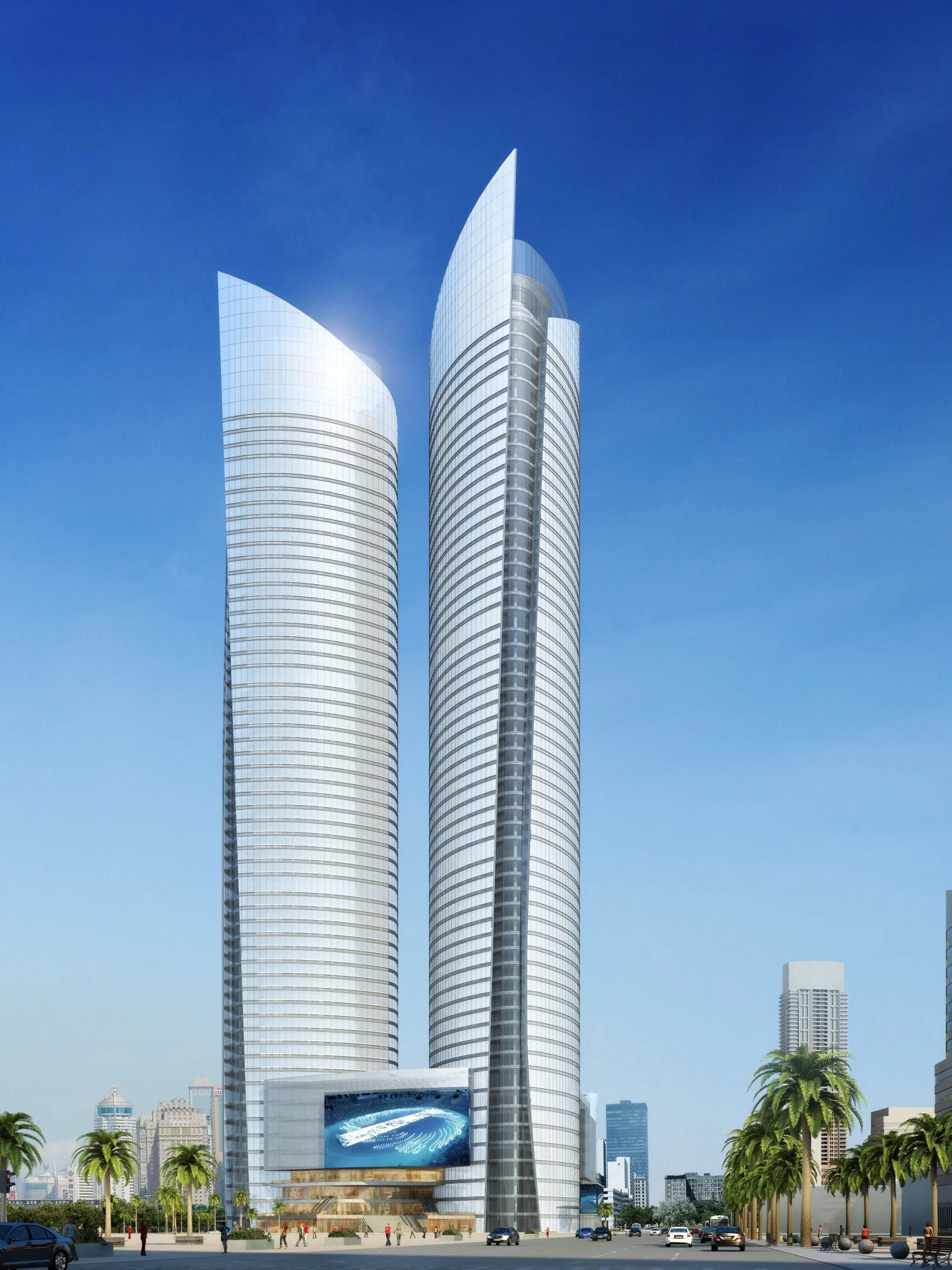 city big cityscape high047 3D Model .c4d .max .obj .3ds .fbx .stl .blend