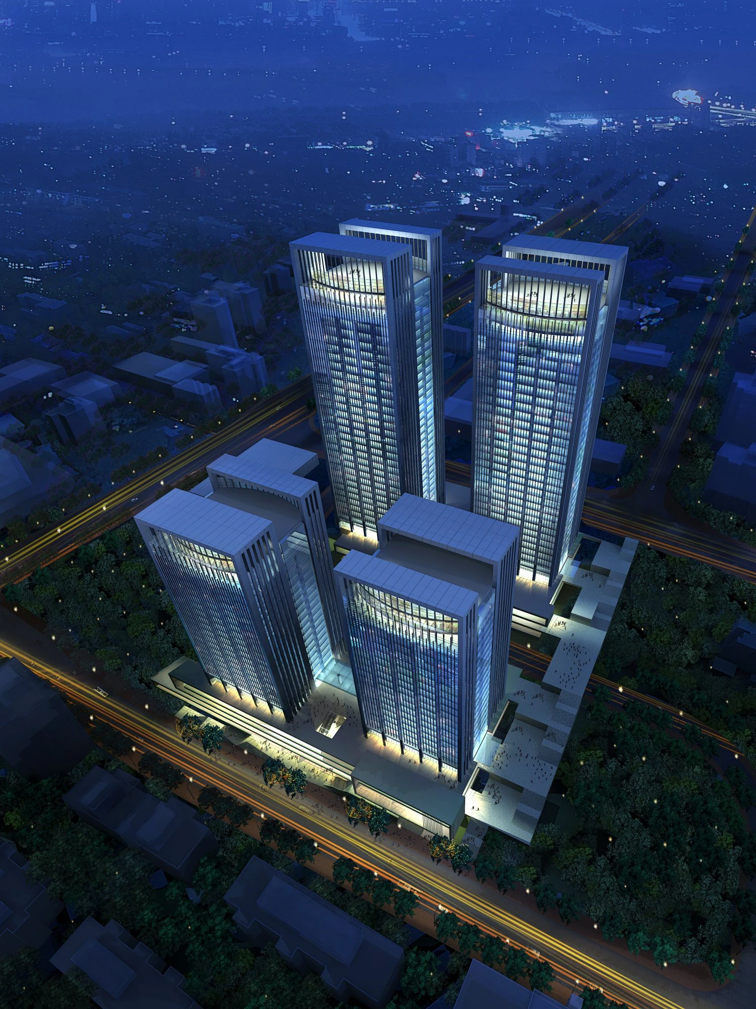 city big cityscape high052 3D Model .c4d .max .obj .3ds .fbx .stl .blend 