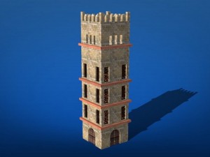 arabic castle tower 3D Модель
