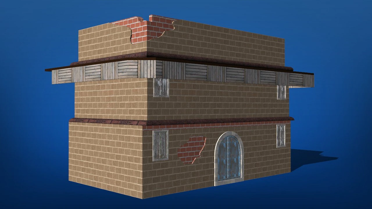 arabic house east 3D Model .c4d .max .obj .3ds .fbx .stl .blend 