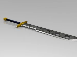 long sword medieval 3D Model