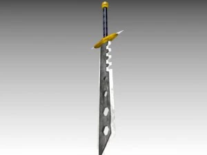 long sword medieval 3D Model