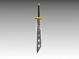 long sword medieval 3D Model