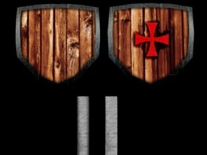 escudo de pipa templ&aacute;ria Modelo 3D