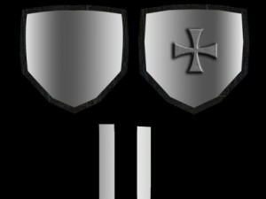 templar kite shield Model 3D
