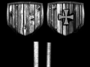 templar kite shield 3D Model