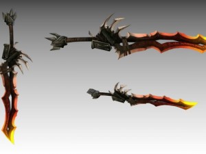 medievel sword 3D मॉडल