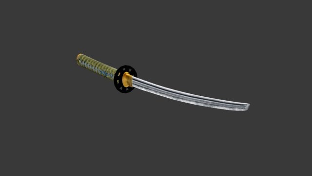 katana Modelo 3D .c4d .max .obj .3ds .fbx .stl .blend 