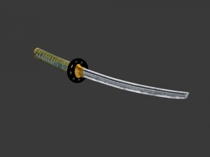 katana Modelo 3D
