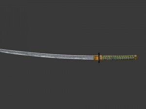 katana Modelo 3D