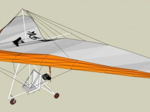 हैंग ग्लाइडिंग 3D मॉडल