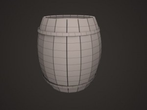 wooden barrel 3D-Modell