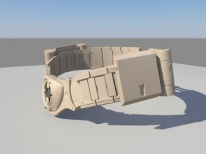 batmen belt 3D 모델