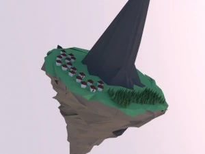 low poly island 3D Model