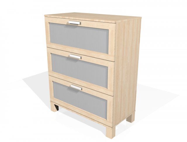ikea austmarka drawer Modelo 3D .c4d .max .obj .3ds .fbx .stl .blend 