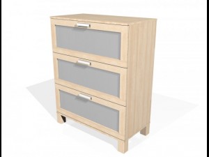 ikea austmarka drawer Modello 3D