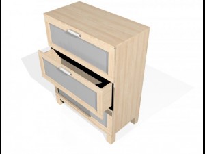 ikea austmarka drawer Modelo 3D