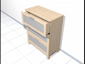ikea austmarka drawer Modelo 3D
