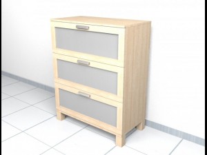 ikea austmarka drawer Modelo 3D