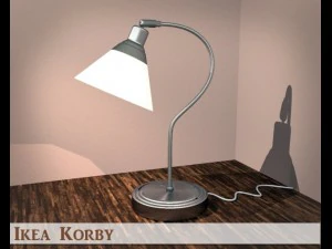 l&acirc;mpada ikea korgy Modelo 3D