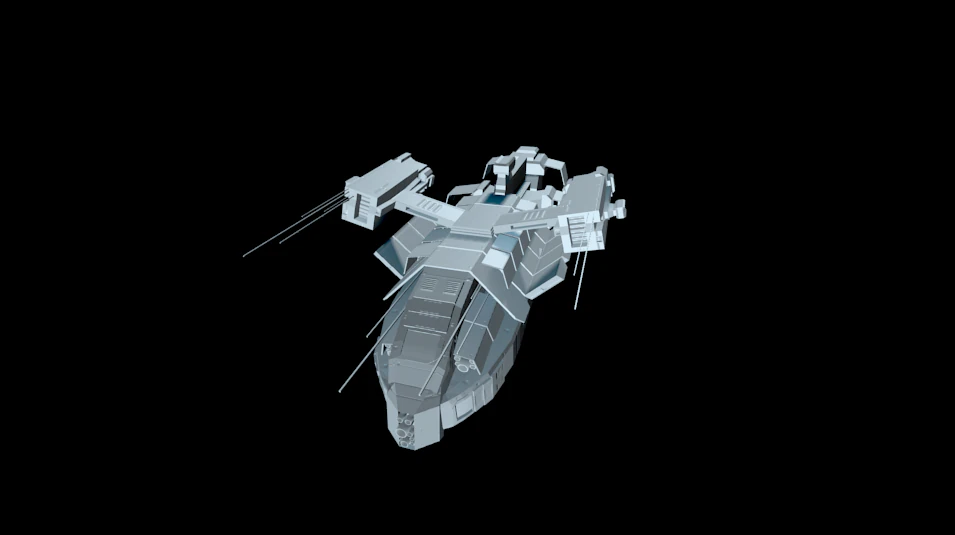 space ship 3D Model .c4d .max .obj .3ds .fbx .stl .blend