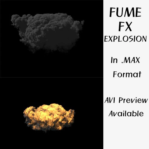 bomb explosion 3D Model .c4d .max .obj .3ds .fbx .stl .blend 