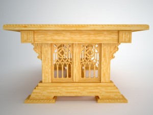 gothic table Model 3D
