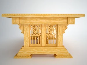 고딕 테이블 3D 모델