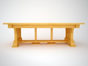 gothic table Model 3D