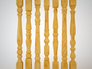 collection posts and balusters 3D मॉडल