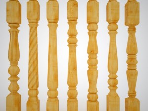 collection posts and balusters 3D मॉडल