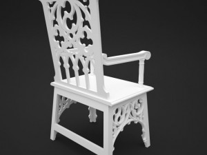 gothic chair Modello 3D